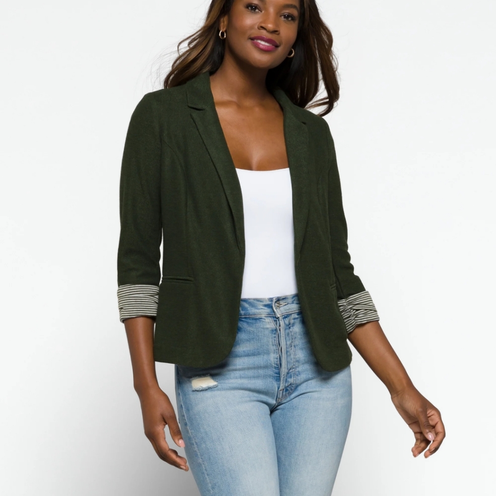 SKIES ARE BLUE Asa Knit Blazer